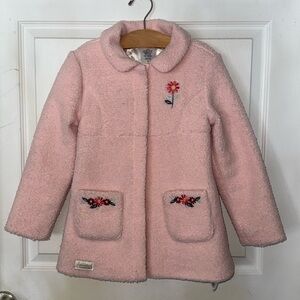 Disney Pink Floral Embroidered Kids Coat
